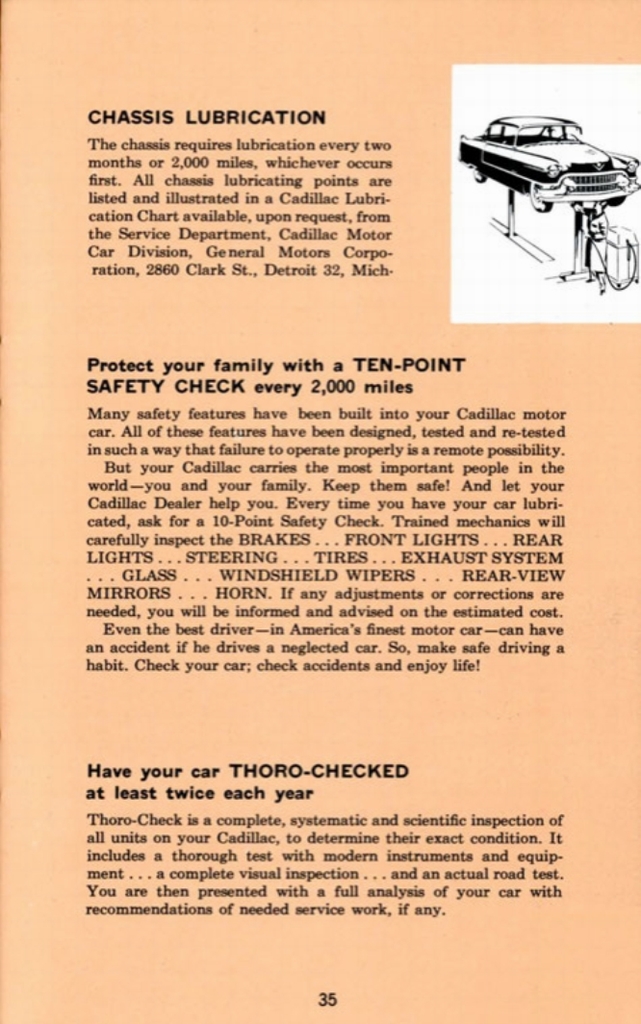 1955 Cadillac Owners Manual Page 48